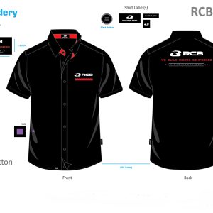 Racing Boy (RCB) - Πουκαμισο RCB (RACING BOY) F1 Uniform κοντομανικο μαυρο M