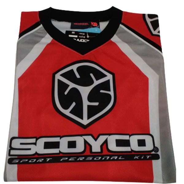 Scoyco - Μπλουζα Motocross Jersey SCOYCO M κοκ/μαυρο/γκρι