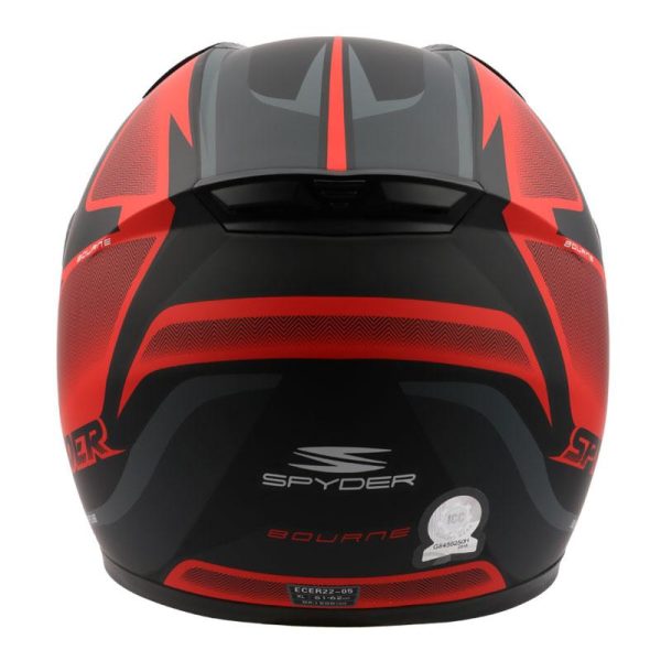 Spyder - Κρανος Full Face Bourne S6 Spyder μαυρο ματ/κοκκινο L