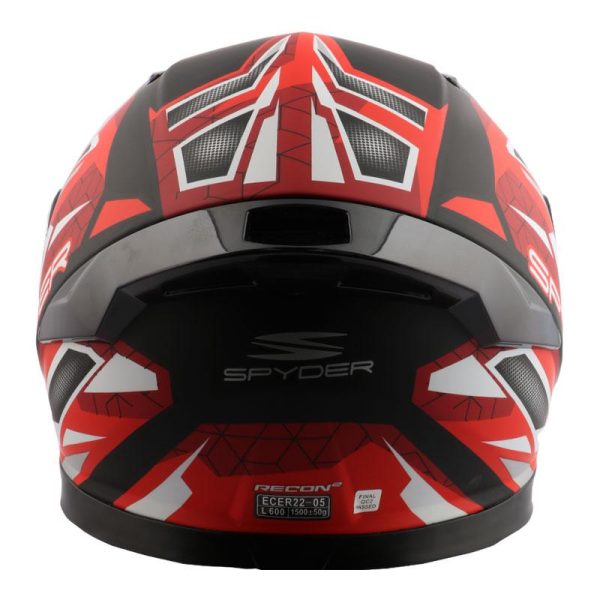 Spyder - Κρανος Full Face Recon 2 S1 Spyder μαυρο ματ/κοκ L