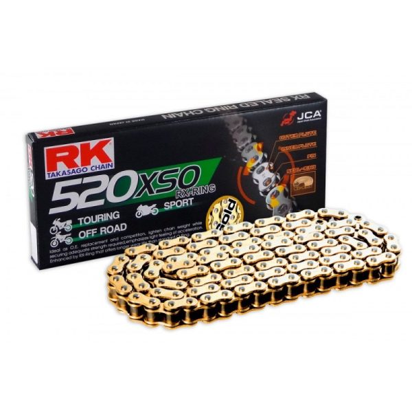 RK - Αλυσιδα RK 520X114 XSO o-ring χρυση