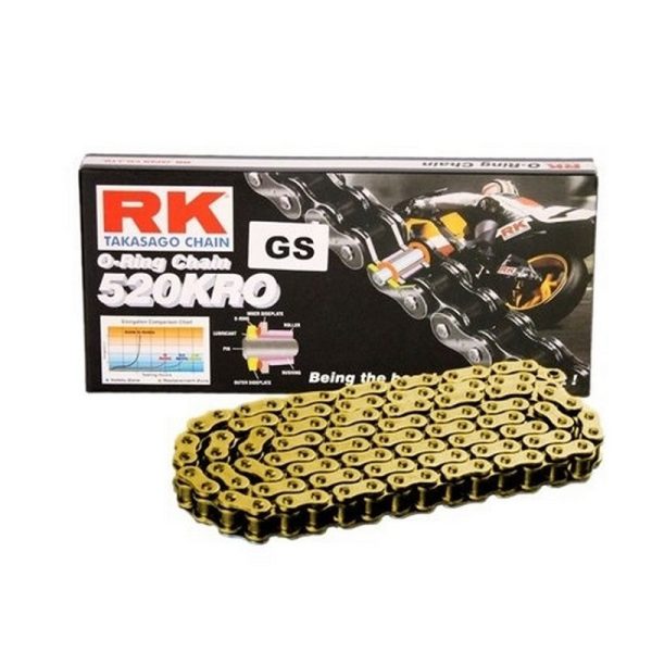 RK - Αλυσιδα RK 520X110 KRO o-ring χρυση