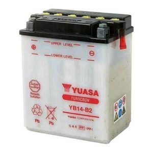 Yuasa - Battery YB14-B2 +-.Yuasa Ind