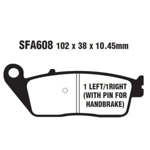 Adige - Brake pads FA608 ADIGE P244 ASX ORGANIC (XCITING 400/500 rear)