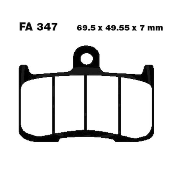 Adige - Brake pads FA347 ADIGE P234 ACX SINTERED (BKING 1300,Z1000,SPEED TRIPLE 675/1050 front)