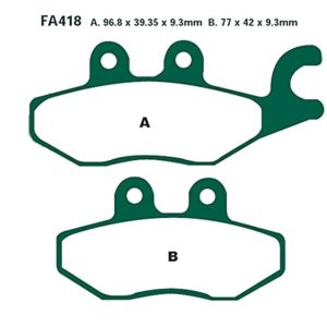 Adige - Brake pads FA418 ADIGE P261 ASX ORGANIC(MP3 125/X7 125 /X9 125/MP3 250/X7 250/X9 250)