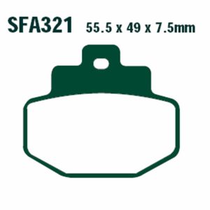 Adige - Brake pads FA321 ADIGE P193 ACX SINTERED (RUNNER VX125/180,HEXAGON 125/250,VESPA 250/300 rear)
