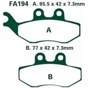 Adige - Brake pads FA194 ADIGE P158 ΑCX SINTERED (XT125X,RUNNER 125/180/200,ELYSEO125/150,SKIPPER,HEXAG front)