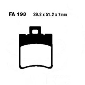 Adige - Brake pads FA193/FA206 ADIGE P139 ASX ORGANIC (NRG,RUNNER,TYPHOON,STALKER,X8RS,BWS100,OVETTO100,KATANA,WHY)
