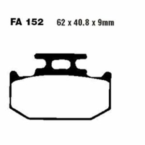 Adige - Brake pads FA152 ADIGE P114 ASX ORGANIC (KDX,KX,RM,DR,WR200,DT125 rear)