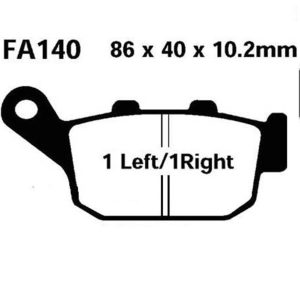 Adige - Brake pads FA140 ADIGE P103 ASX ORGANIC (TRANSALP 600/650,AFRICA 750 -93,NX 650,DEAUVILLE rear)