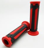 Domino - Grips DOMINO A350 black red open 120mm