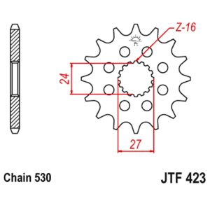 JT sprockets&chains - Front sprocket 423.18 JT