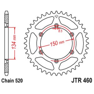 JT sprockets&chains - Γραναζι πισω 460.42 Kawasaki KXF250 42Δ JT