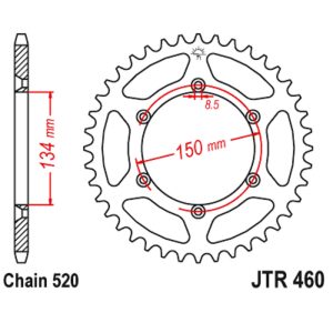 JT sprockets&chains - Rear sprocket 460.47 JT