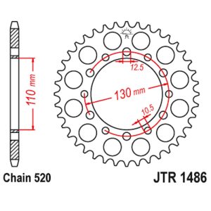 JT sprockets&chains - Rear sprocket 1486.41 JT
