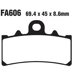 Adige - Brake pads  FΑ606 ADIGE P255 ASX ORGANIC (DUKE 125/390 front)