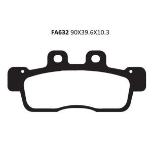 Adige - Brake pads FΑ632 ADIGE P254 ASX ORGANIC (NCX 125 CYGNUS 10- front)