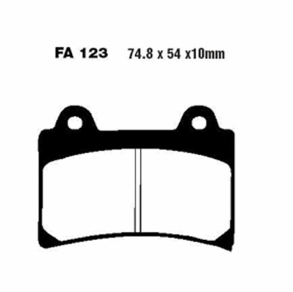 Adige - Brake pads FA123 ADIGE P242 ACX SINTERED (TDM850 '91,XV1600/1700,FZR1000,TZR250)