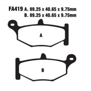 Adige - Brake pads FA419 ADIGE P223 ASX ORGANIC (GSXR600 06-10,GSXR1000 07-,GSR600,HORNET 07-09 rear)