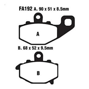 Adige - Brake pads FA192 ADIGE P219 ACX SINTERED (ZX6R,ZX9R,ZX10R rear )