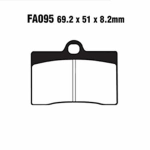 Adige - Brake pads FA95 ADIGE P67 ASX ORGANIC (Monster 600 94-99/750 96-97/ SM R 400/450/510)