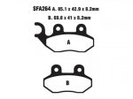 Adige - Brake pads FA264 ADIGE P188 ASX ORGANIC (SYM JET SHARK,PGO T-REX 110/125/150)