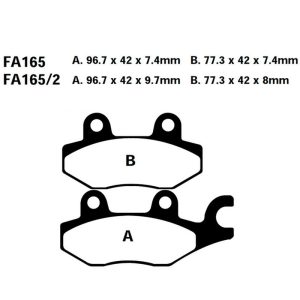 Adige - Brake pads FA165/215 ADIGE P116 ACX SINTERED (SUPRA,KAZER,CYGNUS X,ELIMINATOR,TIGER 1050)
