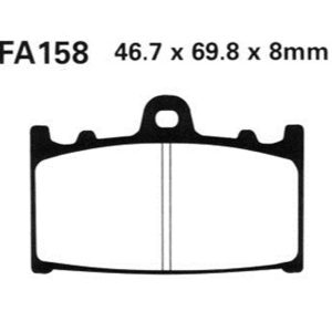 Adige - Brake pads FA158 ADIGE P107 ACX SINTERED (GSR 600,BANDIT 1200/1250,TL1000 front)