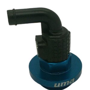 Uma Racing - Oil tap by-pass Kawasaki /Modenas blue 90o UMA (grenade)