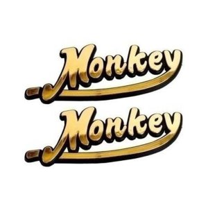 Others - Αυτοκολλητα Monkey αναγλυφα χρυσα σετ