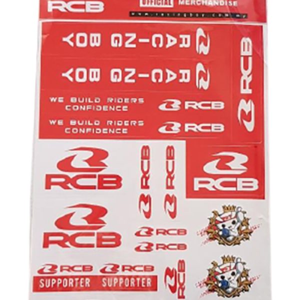 Racing Boy (RCB) - Sticker full set RCB (RACING BOY) 210mmx297mm