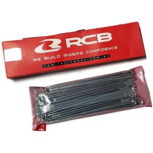 Racing Boy (RCB) - Ακτινες 9 G 150mm σετ νικελ με νικελ καψουλια ενισχυμενες 3,6mm RCB (RACING BOY)