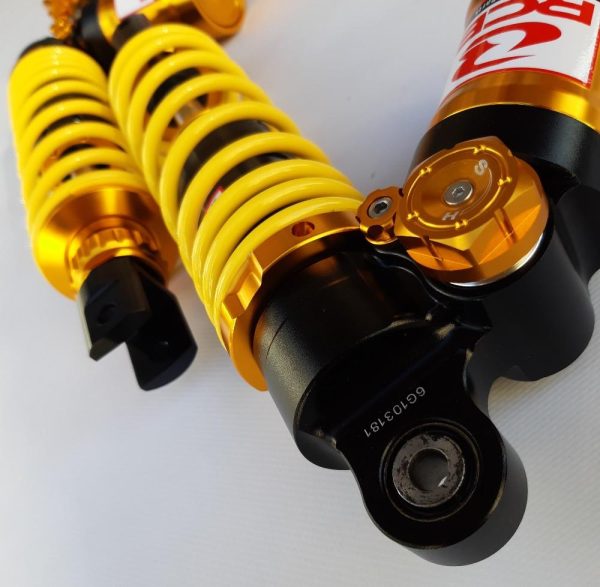 Racing Boy (RCB) - Shock absorber Honda SH125 01-12/NVX155/ NMAX NEW /NVX155 30,5 cm RCB (RACING BOY) DB-4 series (G-sl) yellow
