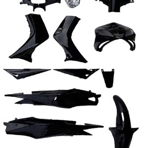 Plastic kit Yamaha  CRYPTON-X 135 black (12 PIECES)
