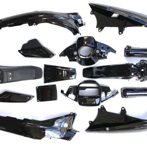 Plastic kit Yamaha Crypton 105(the first)black withought side inner covers