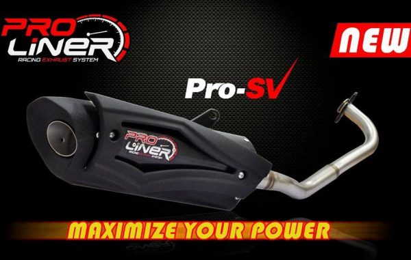 Proliner - Εξατμιση Yamaha XMAX 250/300 PROLINER PRO SV μαυρη για μοντελα χωρις αισθητηρα" Λ" (!)  ως 2010 μοντ