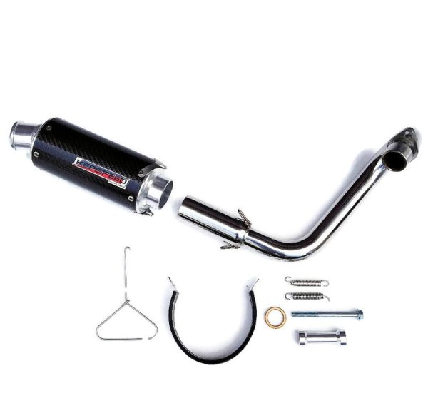 Kepspeed - Exhaust Honda Monkey KEPSPEED  upper side with round carbon end
