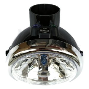 Gazzenor - Headlight Honda Monkey black with cover and hole complette Taiwan A'