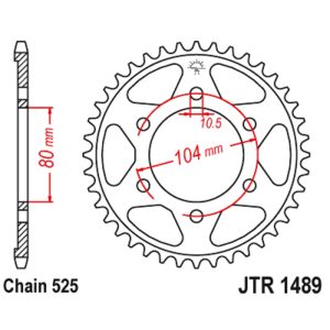 JT sprockets&chains - Rear sprocket 1489.43 JT