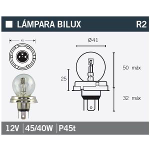 Vicma - Bulb H5/ R2 12V 45/40W  P45t VICMA