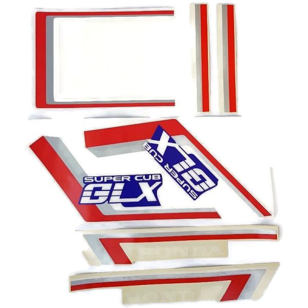 Others - Sticker Honda GLX red/white set