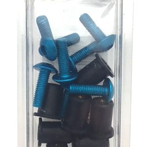 Vicma - Bolts blue 5Χ16mm with rubber nut for screen 8pcs/set VICMA