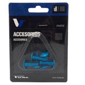Vicma - Bolt blue 6X20mm wide head 6pcs/set VICMA
