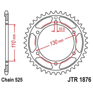 JT sprockets&chains - Γραναζι πισω 1876.43 43Δ JT