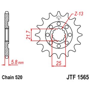 JT sprockets&chains - Front sprocket 1565.13