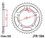 JT sprockets&chains - Γραναζι πισω 1304.43 Honda CBR600F/CB900 HORNET 43T JT