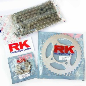 RK - Sprockets & chain set Yamaha Crypton 135 15/39 112HSB enforced chain  RK A