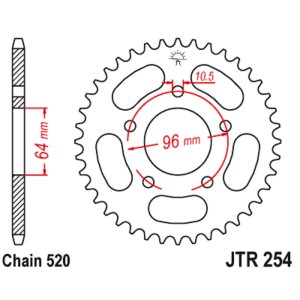 JT sprockets&chains - Rear sprocket 254.50 JT