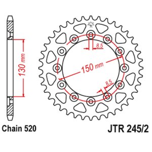 JT sprockets&chains - Rear sprocket 245/2.45 JT
